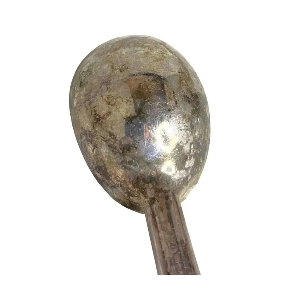 #8120 SHEFFIELD SILVER PLATED VINTAGE ICE CREAM SCOOP  TARNISHED